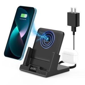 OEM Custom 15W Wireless 4-in-1 Charger with Private Mold