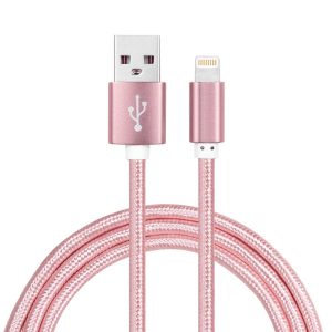 OEM/ODM MFi Certified iPhone Charging Cable – 1m, 2.4A, Nylon Braided