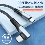 90 degree usb type c cable​-1