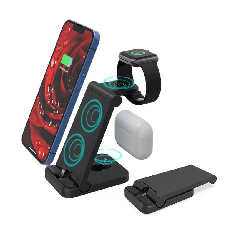 3-in-1 Wireless Charging Foldable Stand Can Be Customized-1