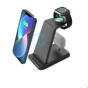 Customizable Vertical 3-in-1 Wireless Charger for Business Orders