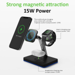 Stand Vertical Multifunctional 15W 3-in-1 Wireless Charger-2