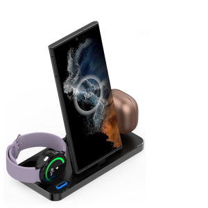 Customizable 3-in-1 Fast Charging Wireless Stand for B2B and OEM