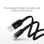 1M Original USB A to lightning data charging cable-5