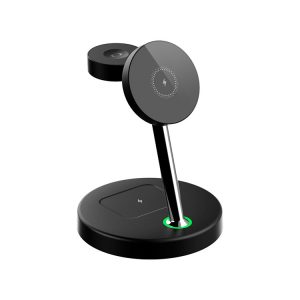 Magnetic 3-in-1 Wireless Charger | OEM Desktop Charging Solution