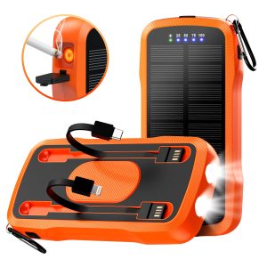 Solar Power Bank with Cigarette Lighter Port