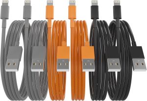 Nylon Braided Lightning Cable for iPhone: Fast Charging & Data Transfer