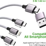 Multi 5 in 1 Universal 3A Fast Charge USB Charging Cable-2