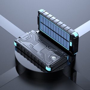 Waterproof Solar Power Bank with LED Lights for Outdoor Applications