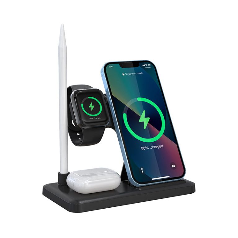 4 In 1 Foldable Wireless Charger Station-3