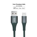 6ft Custom Logo MFi Nylon Braided USB Cable-5