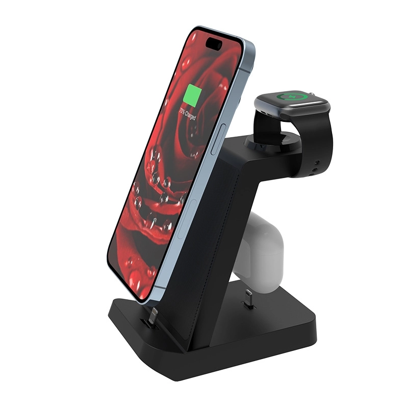 3-in-1 Wireless Charger for OEM/ODM Manufacturing and Direct Sales
