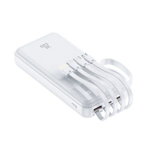 20000mAh 20W PD Power Bank with Built-in USB-C Cable for OEM and B2B Applications