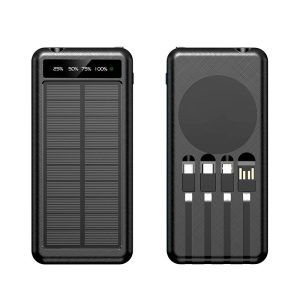 Solar Power Bank 10000mAh with 15W Wireless Charging