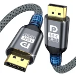 Keku DP 2.1 16K DisplayPort Cable – Nylon Braided with 1M, 2M, 3M Lengths