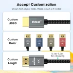 Micro HDMI to HDMI Cable with 4K@60Hz Support
