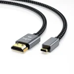 Micro HDMI to HDMI Cable with 4K@60Hz Support