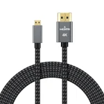 Micro HDMI to HDMI Cable with 4K@60Hz Support