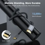 Mini HDMI to HDMI Cable Supporting 4K@60Hz Video