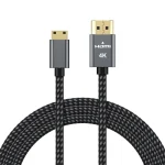 Mini HDMI to HDMI Cable Supporting 4K@60Hz Video