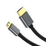 Mini HDMI to HDMI Cable Supporting 4K@60Hz Video