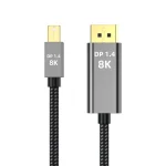 Mini DisplayPort to DP 1.4 Cable with Nylon Braiding