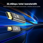Mini DisplayPort to DP 1.4 Cable with Nylon Braiding