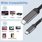 USB Type-C to HDMI Cable for 4K@60Hz Video | OEM/ODM Options