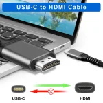 USB Type-C to HDMI Cable for 4K@60Hz Video | OEM/ODM Options