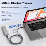 USB4 Cable for OEM/ODM Solutions: 240W PD 3.1 EPR and 40Gbps Data Transfer