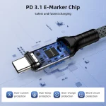 USB4 Cable for OEM/ODM Solutions: 240W PD 3.1 EPR and 40Gbps Data Transfer