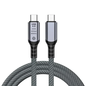 USB4 Cable for OEM/ODM Solutions: 240W PD 3.1 EPR and 40Gbps Data Transfer