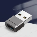 Zinc Alloy USB 2.0 to USB-C OTG Adapter for OEM and Bulk Applications