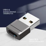 Zinc Alloy USB 2.0 to USB-C OTG Adapter for OEM and Bulk Applications