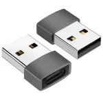 Zinc Alloy USB 2.0 to USB-C OTG Adapter for OEM and Bulk Applications
