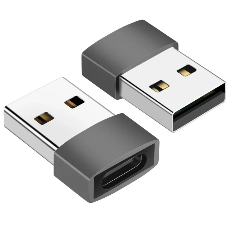 Zinc Alloy USB 2.0 to USB-C OTG Adapter for OEM and Bulk Applications