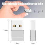 Zinc Alloy USB 2.0 to USB-C OTG Adapter for OEM and Bulk Applications