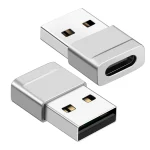 Zinc Alloy USB 2.0 to USB-C OTG Adapter for OEM and Bulk Applications