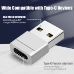Zinc Alloy USB 2.0 to USB-C OTG Adapter for OEM and Bulk Applications