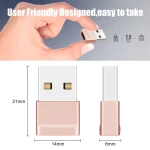 Zinc Alloy USB 2.0 to USB-C OTG Adapter for OEM and Bulk Applications