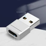 Zinc Alloy USB 2.0 to USB-C OTG Adapter for OEM and Bulk Applications
