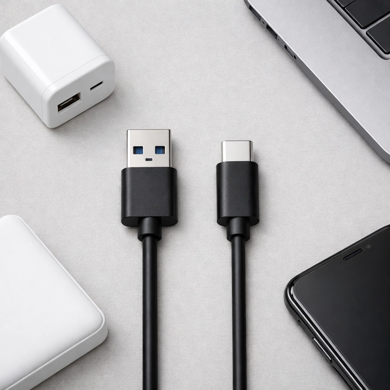 USB-A and USB-C connector comparison