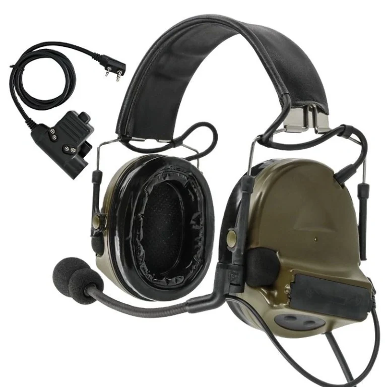 Noise Reduction Tactical Headset with Radio Communication