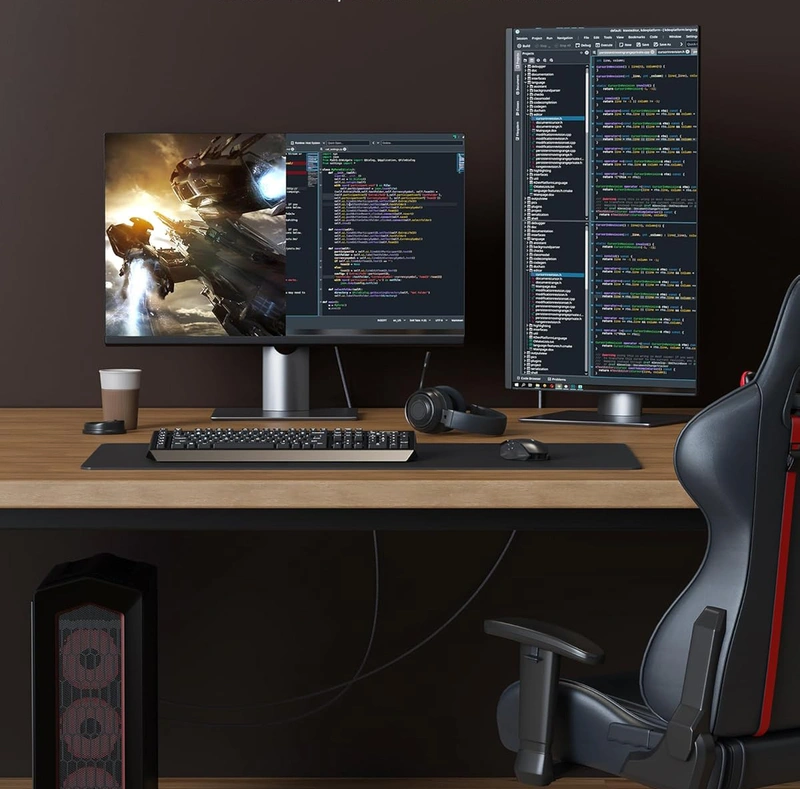 DisplayPort and HDMI connectors compared for a monitor setup