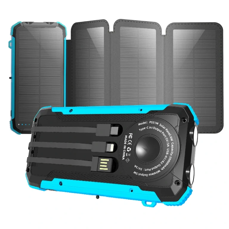 10,000mAh H-PS31M Solar Power Bank image 1