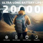 10,000mAh H-PS31M Solar Power Bank image 2