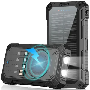 OEM 20,000mAh Solar Wireless Power Bank H-PS92W