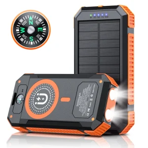 ZL906 Solar Power Bank 20000mAh – 15W Wireless & 2W Camping Light