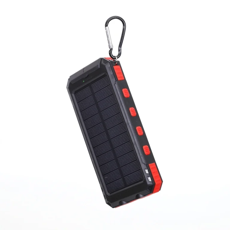 10000mAh ZL190 Solar Power Bank with 2W LED Flashlight image 1