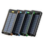 ZL801 10000mAh Solar Power Bank - IPX7 Waterproof, 2W Camping Light image 1